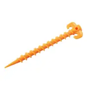 20Pcs Tent Nails 20Cm Spiral Horn Plastic Camping Hiking Pegs Outdoor Activities Yellow Tent & Canopy Accessories