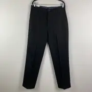 Dockers Signature Khaki Pants Size 34x34 Black Lux Cotton Stretch Flex