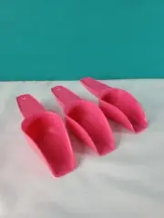 Tupperware Canister Scoops Pink Set of 3 Pink 1/4 cup Sale New Pink Set