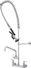 Kitchen Faucet with Pull down Sprayer, Commercial Faucet with Pre-Rinse Sprayer