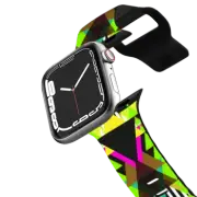 Apple Watch Series 4-6, SE (44mm) Impact Band Lime Green Pop Aztec