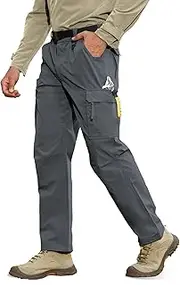 [MOURCE] Tactical Pants for Men Stretch Breathable - Lightweight Quick Dry Mens Hiking Pants with 9 Pockets