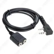 K type 2 Pin Walkie-talkie Microphone Eextension Cord For BaoFeng UV-5R BF-888s