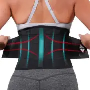 Workout Back Brace for Lower Back Support, Сompression & Pain Relief, M Size.