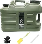 ANPTGHT 5 Gallon Water Jug Camping Water Container Large Military Green Water Tank,BPA Free Portable No Leakage Water Storage with Spigot Emergency Overlanding Gear for Outdoors Camping Hiking