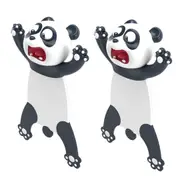 2pcs Cute 3D Panda Bookmarks Creative Animal Bookmarks for Reading Lovers