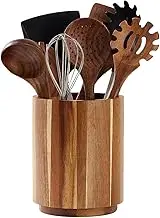 Wooden Utensil Holder, Kitchen Utensils Wooden Utensil Organiser, Wooden Utensil Container, Wooden Spoon Holder, Natural Wood Utensil Holder, Large Fork Organiser, Cutlery Rack for Eating Readiness