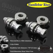Motorcycle Aluminum 7/8" Handlebar Risers For Harley Bobber Chopper Cafe Racer