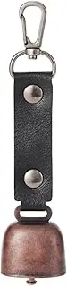 [Generic] 1 Pc Bear Bell - Loud Hiking Bell for Hikers, Anti-Lost Pet Bell | Dog Bell with Portable Pu Leather Strap Noise Maker, Decorative Pet Collar Bell for Survival, Hiking Biking Fishing Climbing