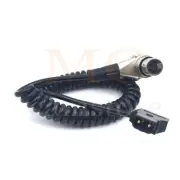 D-Tap to 4-pin XLR Female Right Angle Adapter Power Cable