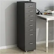 Metal 8 Drawer Locking File Cabinet for Home Office Fully Assembled Secure Storage Solution