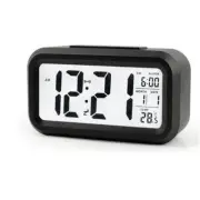 Alarm Clock Digital Alarm Clock LED Time Temperature Loud Calendar Black