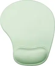 JSD Gel Mouse Pad with Wrist Support Wrist Rests 10.00×9.25×1.3 inches (Green, 1 Pack)