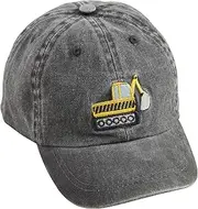 [Mud Pie] Children's Excavator Hat; One Size Fits Most, Grey