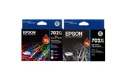 Epson 702XL Ink Cartridge High Yield Black/Cyan/Magenta/Yellow Set