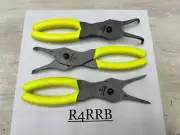 Snap-on Tools USA NEW 3pc HI-VIZ Soft Grip BIG .090 Tip Snap Ring Pliers Lot Set