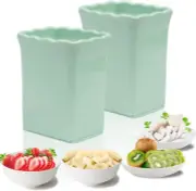 2 Pcs Strawberry Cup Slicer Stainless Steel Soft Fruit Slicer 2024 New Mini Egg