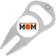Basketball Mom Golf Ball Marker Divot Repair Tool Bottle Opener