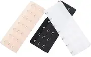 [STOBOK] 3pcs Underwear Accessories Bra Band Extension Bra Strap Extender Back Extenders Bra Clasp Extender Elastic Bra Extenders Bra Band Extender Band Bra Hook Stainless Steel, Multi,