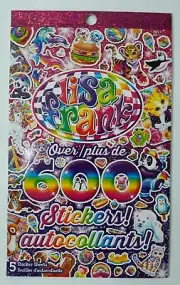 Lisa Frank 600 Count 5 Pages Sticker Booklet 2019 Bendon Publishing