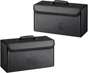 Car Boot Organiser Fit For Kaijie Xingchen, Xingchi Bingguo Fold And Organize The Interior Storage Box In The Trunk Of The Car(Box weaving,2pcs)