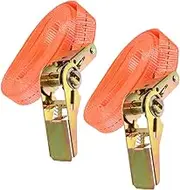 Uonlytech Ratchet Tie Down Straps Pcs m Length Heavy Duty Cargo Binding Belt Quick Release Buckle