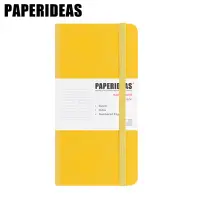 在飛比找博客來優惠-PAPERIDEAS 48K頁碼硬面绑帶筆記本 横線-檸檬黃