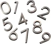 Gadpiparty 10Pcs Hotel Door Number Tags Durable Address Labels Stylish Wall Decorative Digits for Home Apartment and Commercial Use