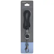 J.Burrows Premium Lanyard and Reel Black