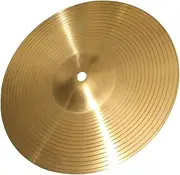 Kisangel Jazz Drum Cymbal Brass Crash Cymbal for Drum Set Durable Percussion Instrument with Smooth Surface for All for Practice and Performance