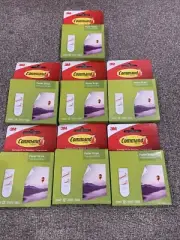 (Lot of 7) 3M Command Damage-Free Poster Hanging Strips - 12 Ct. Each Pack