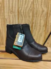 Ariat Paddock Boots Child Size 2 Brown New In Box With Tags