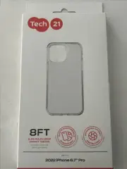 NEW Tech 21 EvoLite Phone Case for Apple iPhone 14 Pro MAX - CLEAR - IN BOX