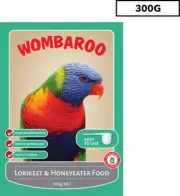 Wombaroo Passwell Lorikeet and Honeyeater Bird Food 300g...