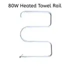 Martec Heated Towel Rail 80W Wall Mounted 10A Plug
