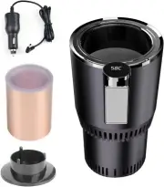 GEEZO 12V/24V Smart Temperature Control Travel Coffee Mug for Car/Truck,Electric