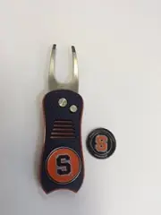 Syracuse Orange Switchblade Divot Tool, BONUS Marker, NEW