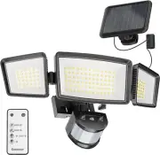 Ensenior 5 Motion Sensor Modes Solar Security Light, 1800LM 270&#176; Wide Angle