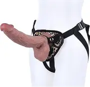 HGDTYRI Strap-on dildos, 27 cm silicone strap-on removable penis anal dildo, with strong suction cup SM masturbator sex toy for women couples(C Red)