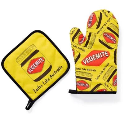 Vegemite Oven Mitt and Pot Holder Set