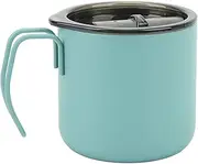 Stainless Steel Vacuum Insulated Travel Coffee Mug 350 ml Vacuum Insulated Cup with Handle Keep Coffee Cold for Camping (Green)