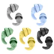 Ear Plugs Noise Reduction Soft Comfortable Silicone for Sound Blocking Sleeping