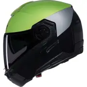 N90-3 06 Verniciatura Speciale 341 Pulse Green Black Glossy Flip Up Helmet