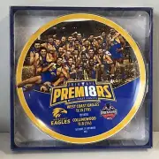 West Coast Eagles AFL Collector Plate 2018 Premiers Premiership Winners NEW