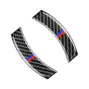 2 Pcs Red Blue Car F Chassis Navigation Panel Carbon Fiber Decorative Sticker For Bmw Mini Cooper Countryman Clubman F54 / F55 / F56 / F60