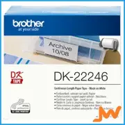 Brother Label-Making Tape 103mmx30.48m Black on White