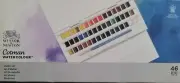 Cotman Watercolor Paint Set, Studio Set, 45 Half Pans w/ Brush
