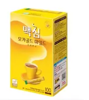 Korean Instant Coffee Mix Maxim Mocha Gold Mild 100 Sticks 1Box FREE SHIPPING
