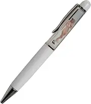 Naked Lady Girl Fancy Writing Journaling Office Pen Floating Floater Tip And Strip Kawaii Ballpoint Nude Pens For Adult Women Men Nice Gift(White)