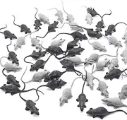 20 Pcs Mini Simulated Mouse Model Realistic Terror Plastic Mouse Figurines Small Fake for Novelty Toy Kids' Halloween Toy Joke Prank Kids Accessory